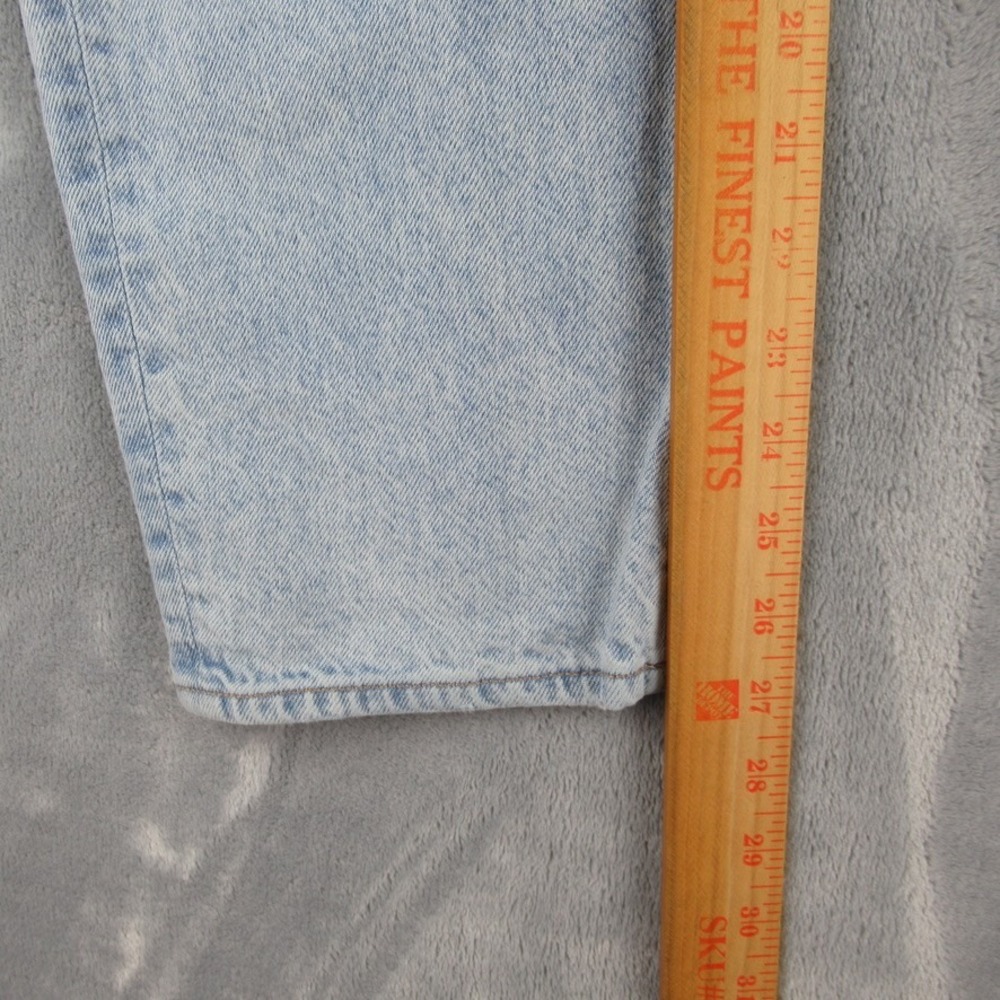 American Eagle Mom Jean Light Wash High Rise Denim Pants Womens 12 Regular - Picture 6 of 13